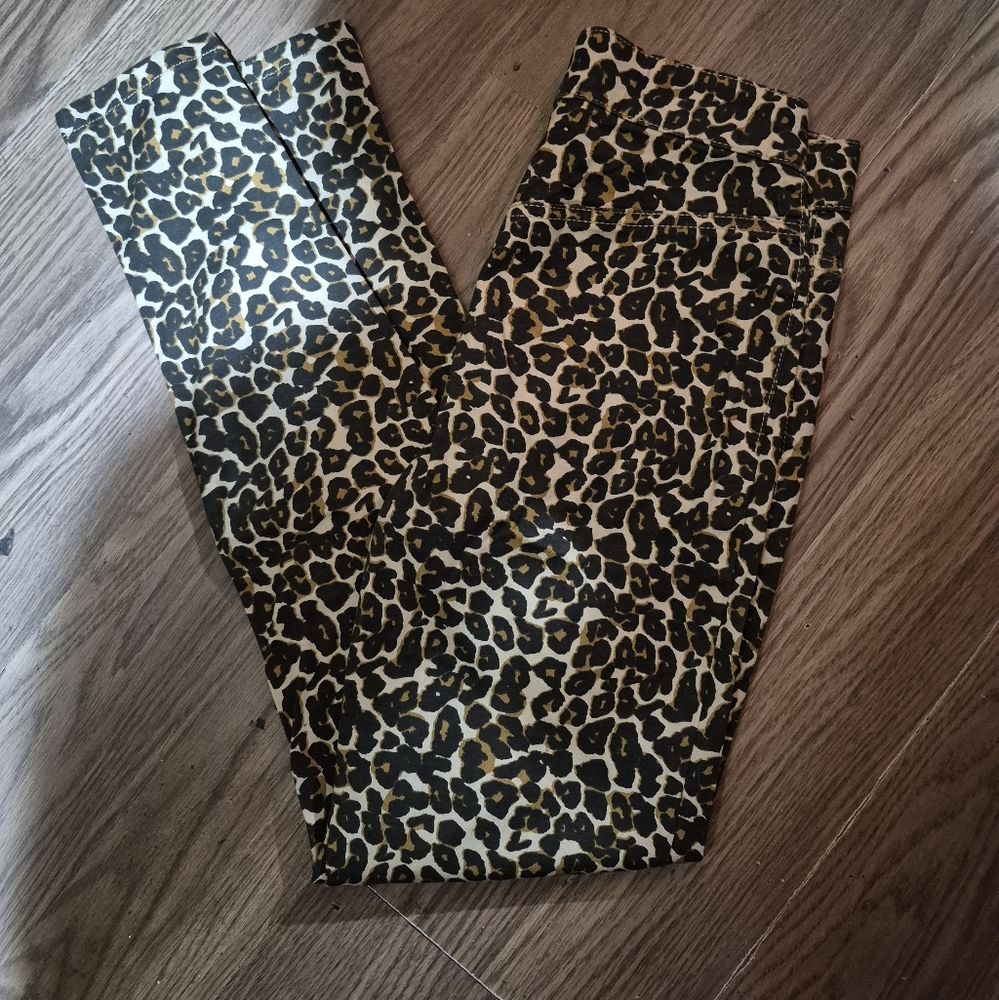 We The Free Leopard Print Skinny Jeans